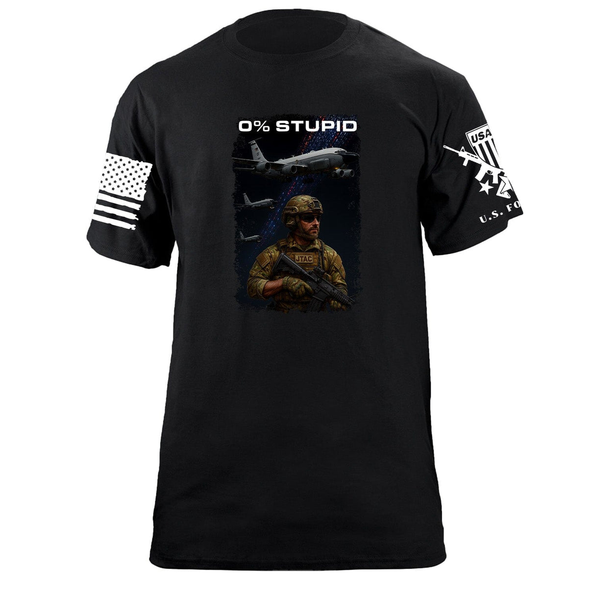 0% Stupid T-Shirt Shirts 87413-S-BK