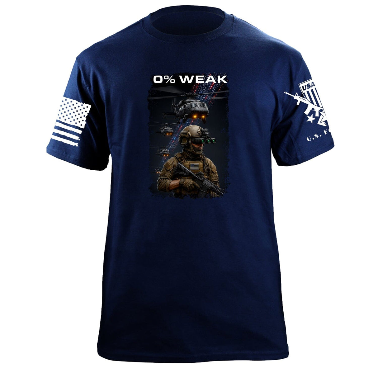 0% Weak T-Shirt Shirts 87414-S-NAVY