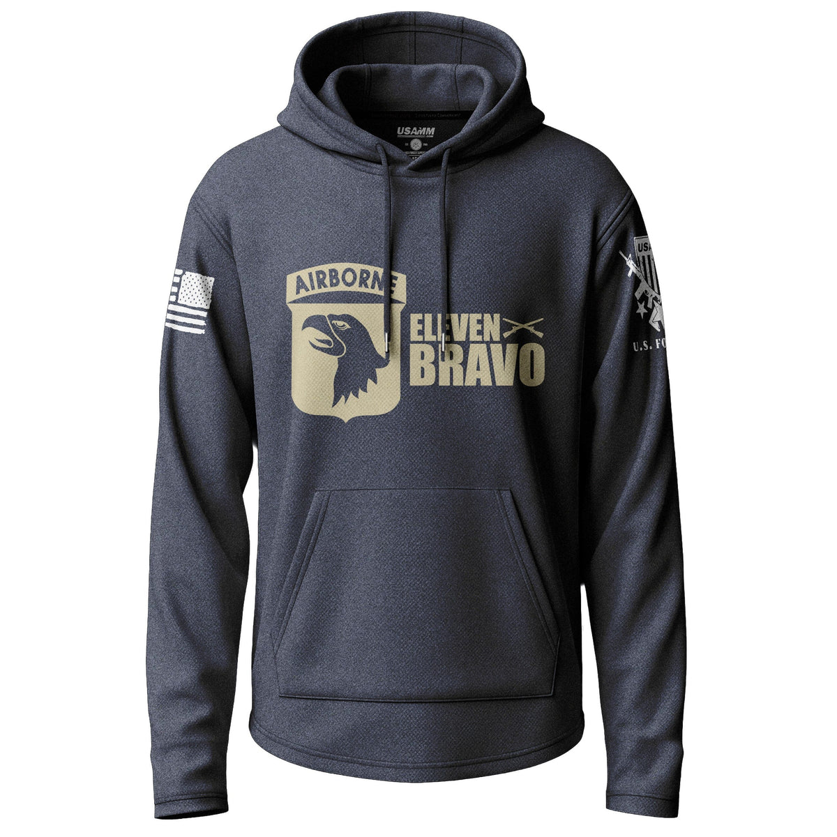 101st Airborne Eleven Bravo Lightweight Hoodie Lightweight Hoodie 90142-S-NAVY-THIN