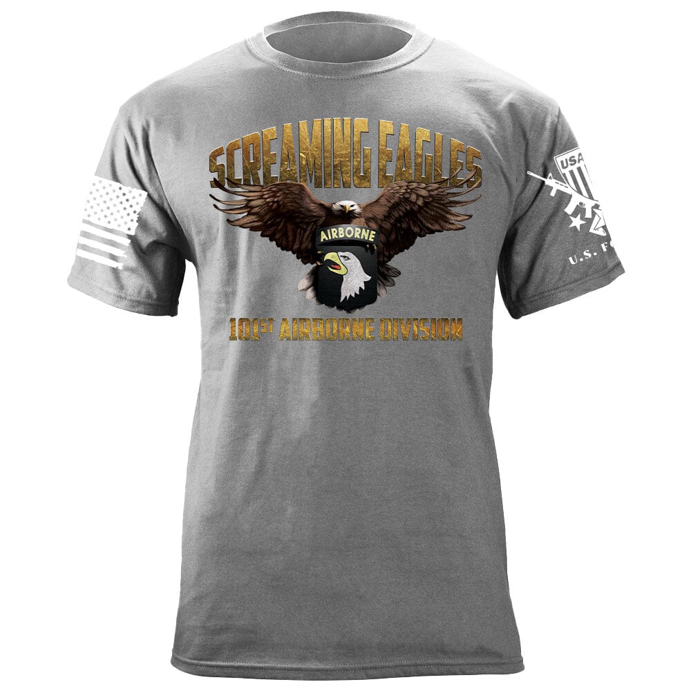 101st Airborne Screaming Eagles Graphic T-Shirt Shirts 87255-S-HG