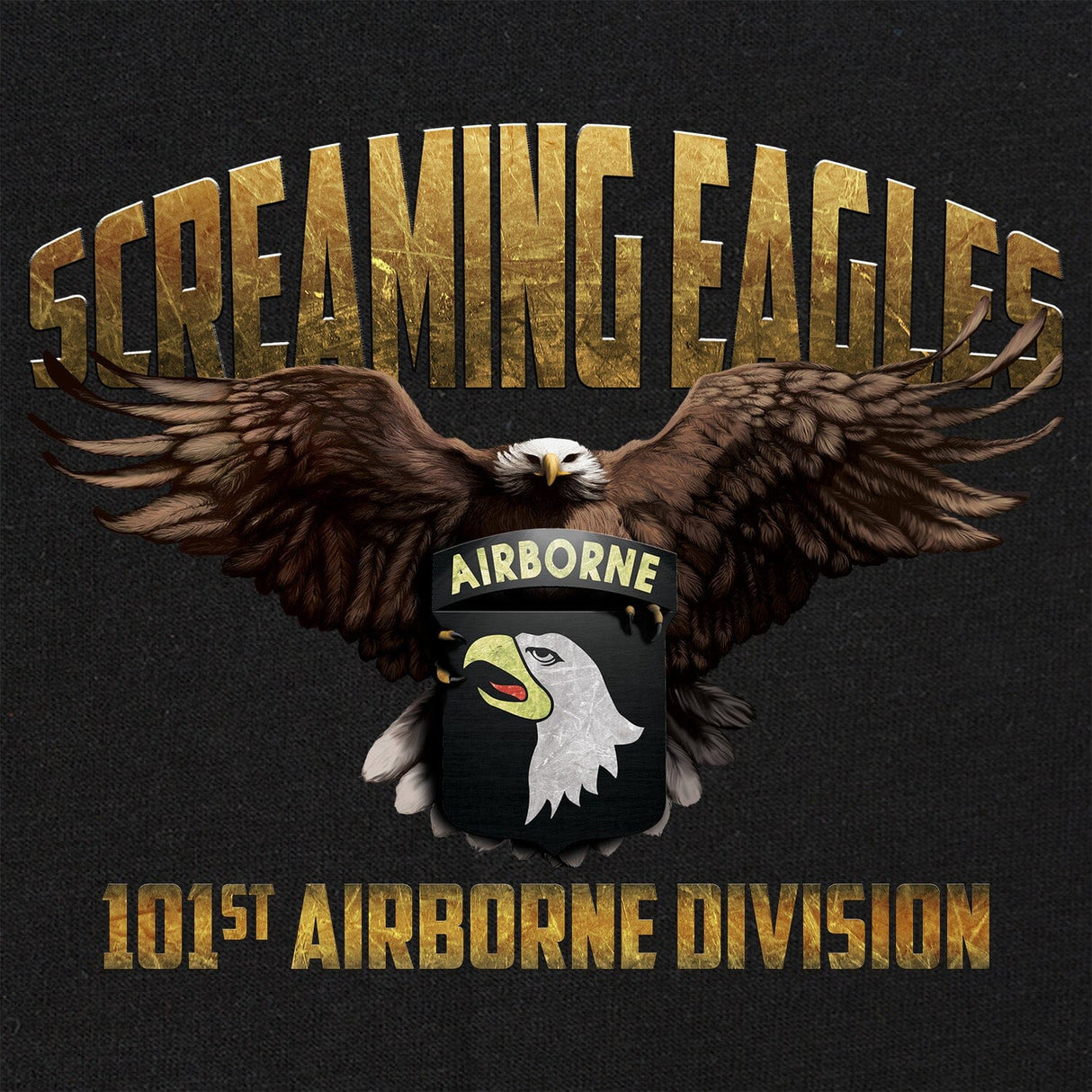 101st Airborne Screaming Eagles Graphic T-Shirt Shirts