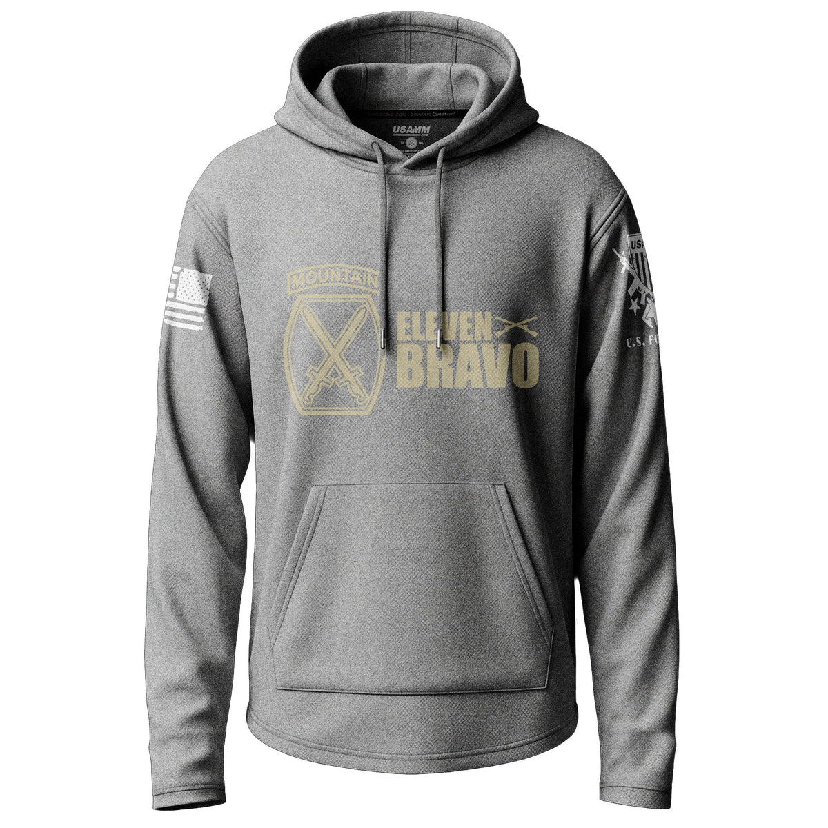 10th Mountain Eleven Bravo Lightweight Hoodie Lightweight Hoodie 90148-S-HG-THIN