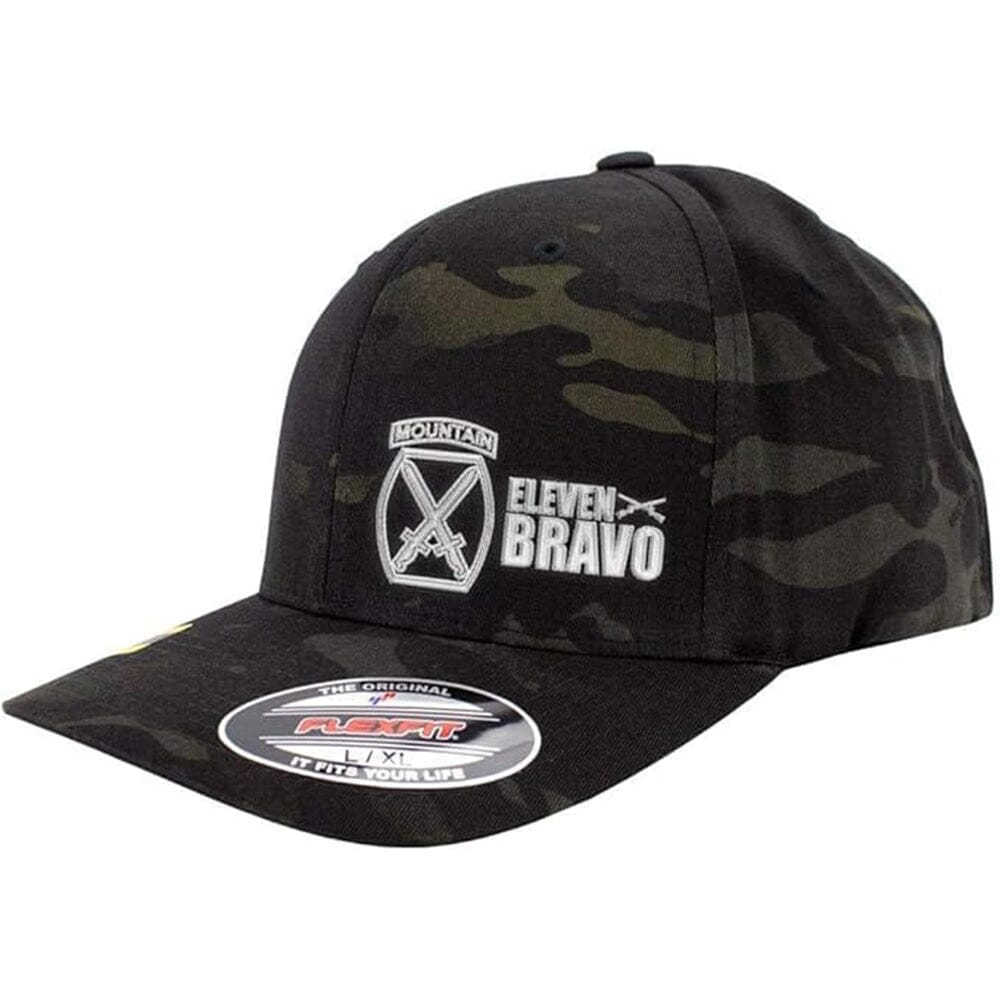 10th Mountain 11 Bravo Series FlexFit Caps Multicam Hats and Caps Hat.0318