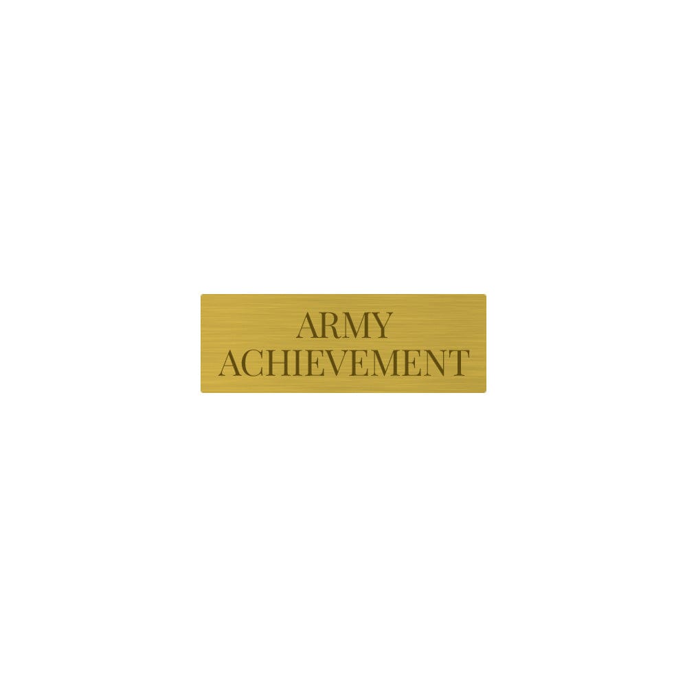 Engraving Plate - Medal Nameplate .5" x 1.5" Army Achievement Medal Token