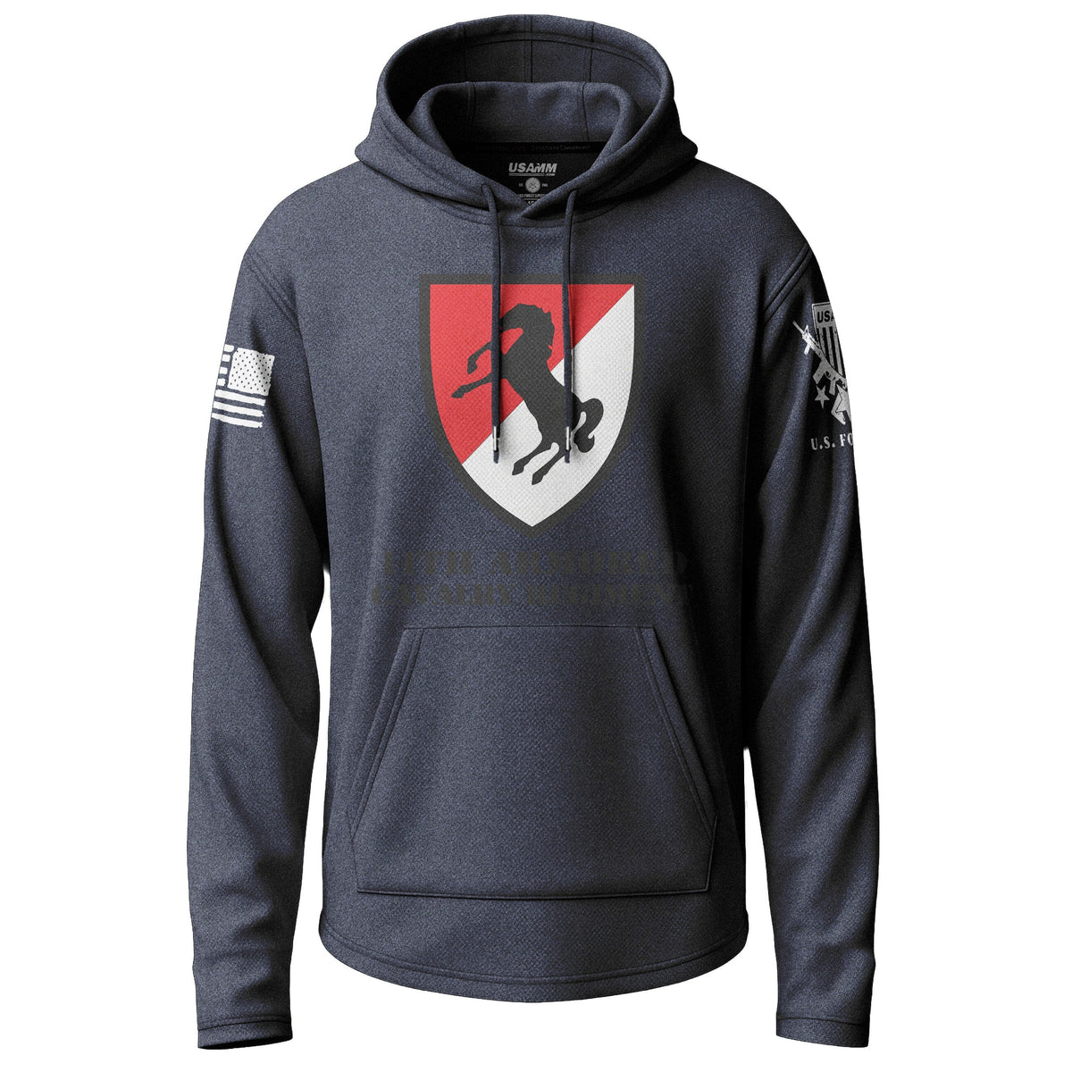 11th Armored Cavalry Regiment Lightweight Hoodie Lightweight Hoodie 90151-S-NAVY-THIN