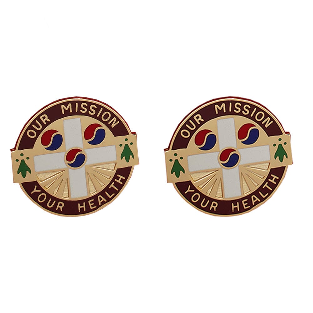 121st General Hospital Unit Crest (Our mission Your Health) Army Unit Crests