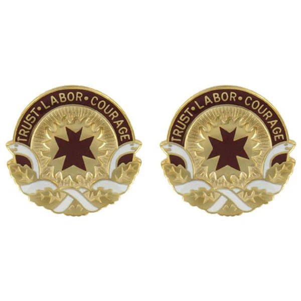 18th Medical Command Unit Crest (Trust Labor Courage) Army Unit Crests