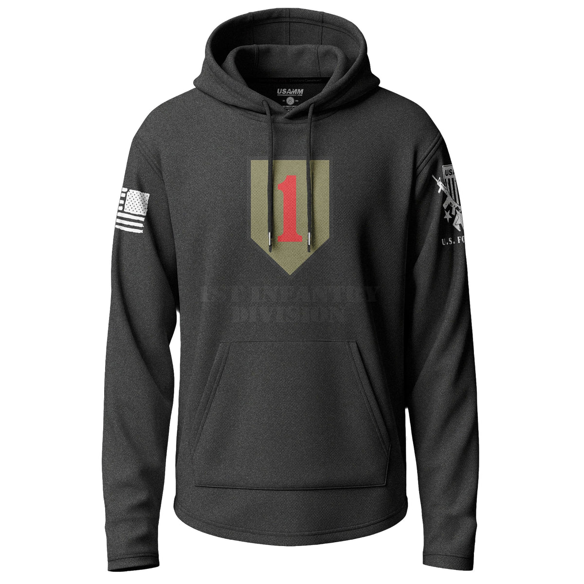 1st Infantry Division Lightweight Hoodie Lightweight Hoodie 90163-S-BK-THIN