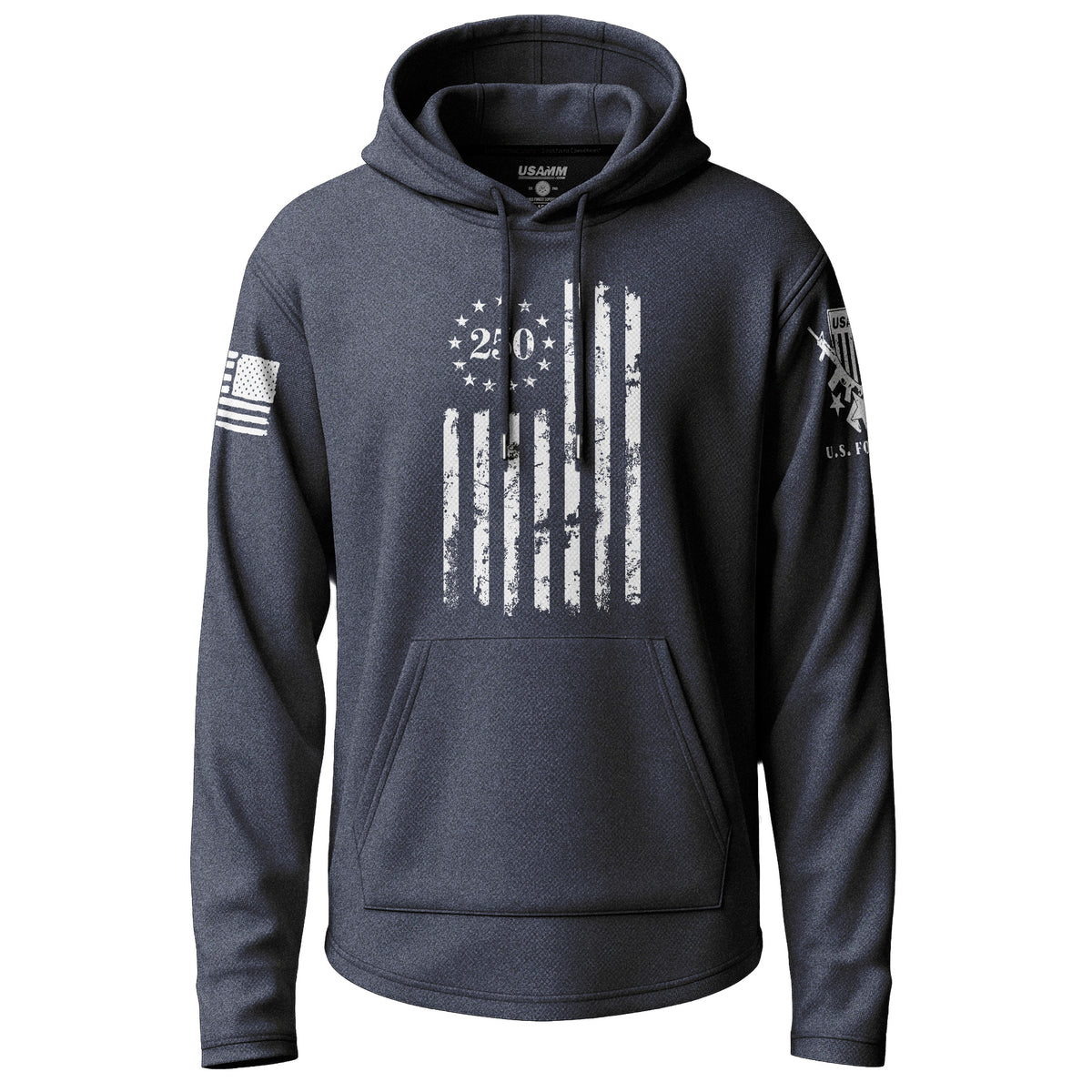 Vintage US 250 Flag Lightweight Hoodie