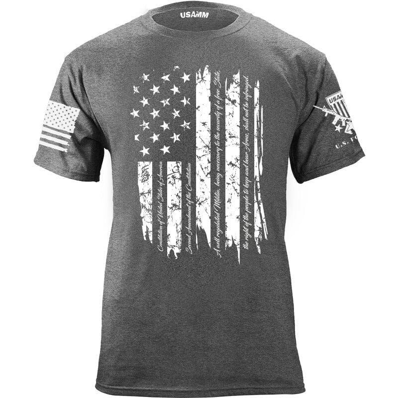 2nd Amendment Gold Flag T-shirt Shirts YFS.3.001.1.HGT.1