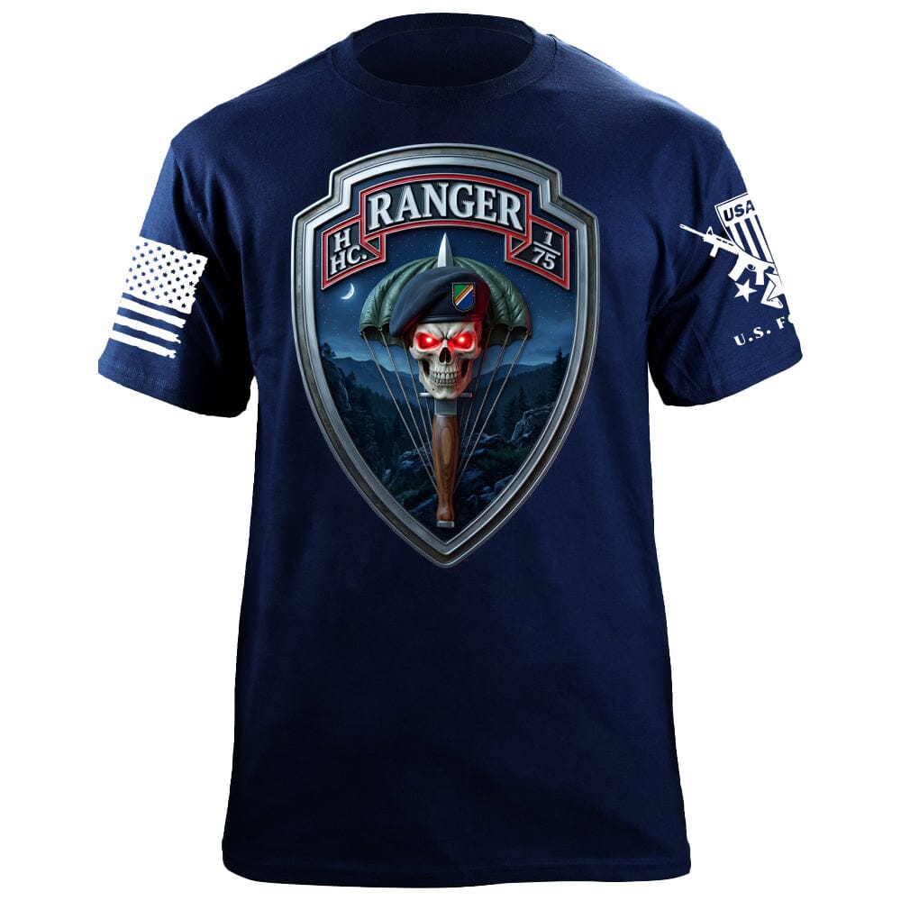 HHC 1/75 Ranger Shield T-Shirt Shirts 88191-S-NAVY