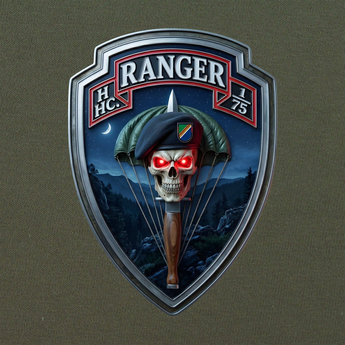 HHC 1/75 Ranger Shield T-Shirt Shirts