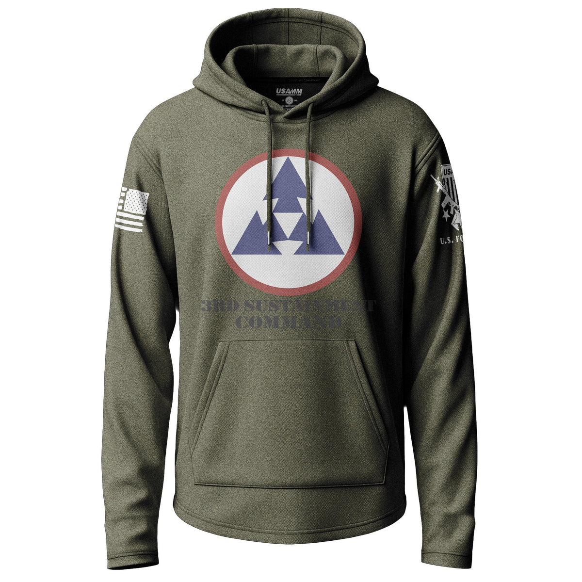 3rd Sustainment Command Graphic Lightweight Hoodie Lightweight Hoodie 90256-S-MG-THIN