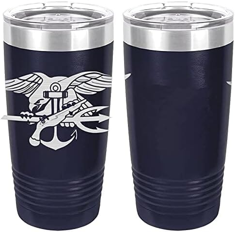 Navy Special Warfare Badge Laser Engraved 20oz Tumbler Mugs LET.0053.N
