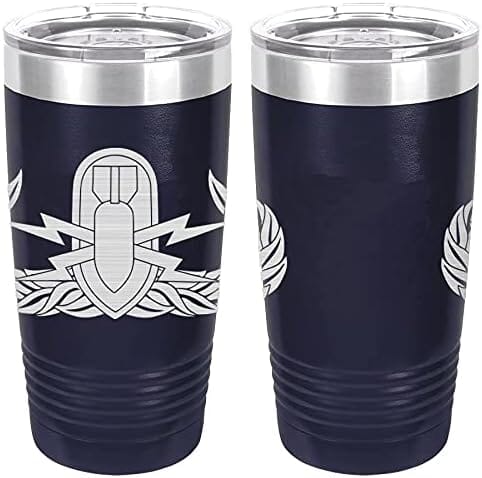 Navy Explosive Ordnance Disposal (EOD) Basic Badge Laser Engraved 20oz Tumbler Mugs LET.0029.N