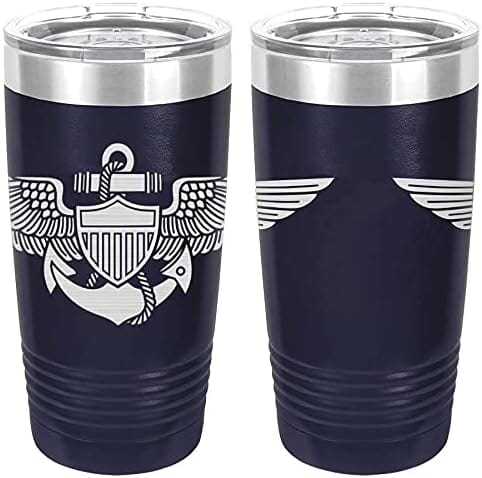 Naval Aviator Badge Laser Engraved 20oz Tumbler Mugs LET.0038.N
