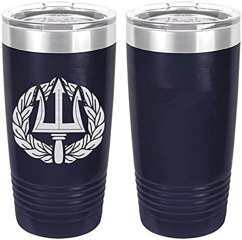 Navy Command Ashore Project Manage Badge Laser Engraved 20oz Tumbler Mugs LET.0015.N