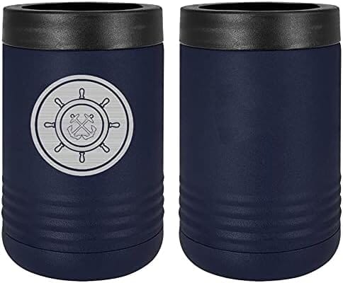 Navy Craftmaster Badge Laser Engraved Insulated Beverage Holder Mugs LEIH.0024.N