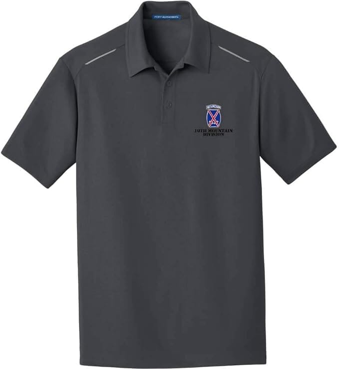 USAMM Army 10th Mountain Division Embroidered Performance Golf Polo Shirts 37.051