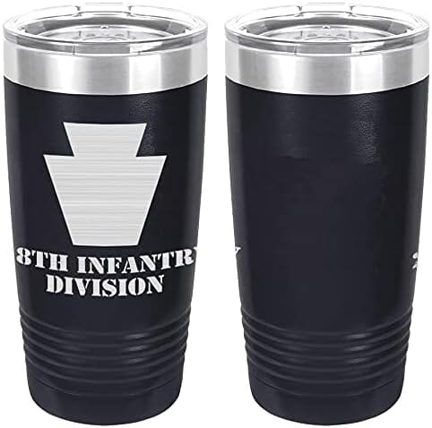 Army 28th Infantry Division Laser Engraved 20oz Tumbler Mugs LET.0090.N