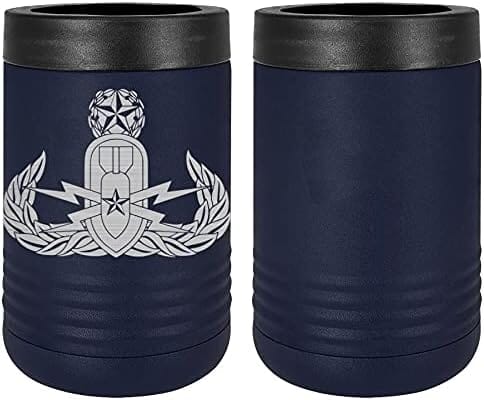 Navy Explosive Ordnance Disposal (EOD) Master Badge Laser Engraved Insulated Beverage Holder Mugs LEIH.0030.N