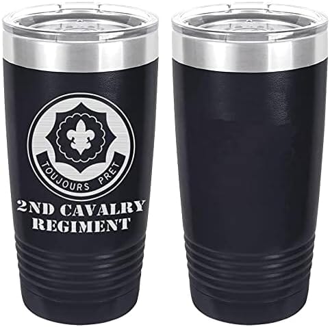 Army 2nd Cavalry Regiment Laser Engraved 20oz Tumbler Mugs LET.0075.N