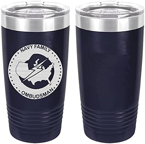 Navy Ombudsman Badge Laser Engraved 20oz Tumbler Mugs LET.0044.N
