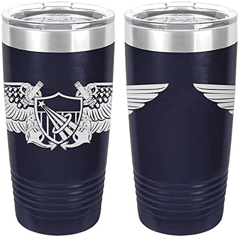 Navy Naval Astronaut Badge Laser Engraved 20oz Tumbler Mugs LET.0006.N
