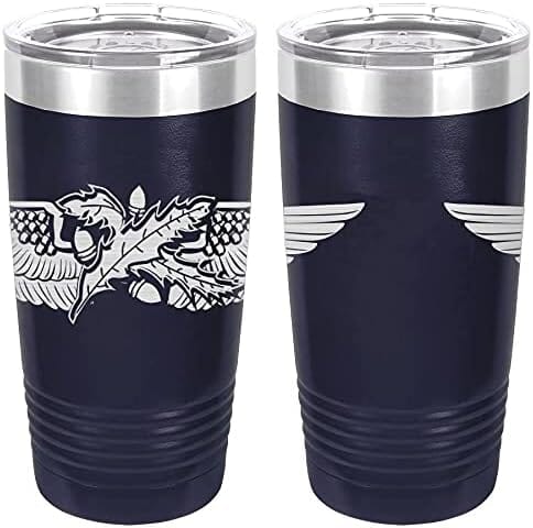 Navy Aviation Supply Corps Badge Laser Engraved 20oz Tumbler Mugs LET.0008.N