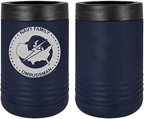 Navy Ombudsman Badge Laser Engraved Insulated Beverage Holder Mugs LEIH.0044.N