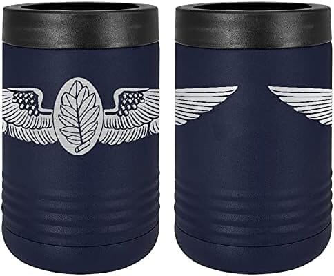 Navy Aerospace Experimental Psychologist Badge Laser Engraved Insulated Beverage Holder Mugs LEIH.0001.N