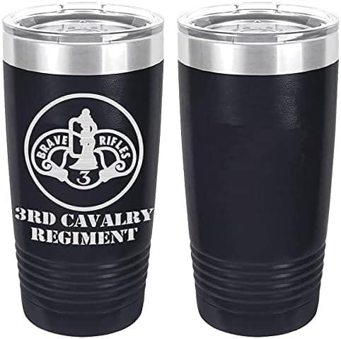 Army 3rd Cavalry Regiment Laser Engraved 20oz Tumbler Mugs LET.0078.N