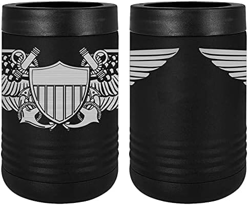 Navy Naval Flight Officer Badge Laser Engraved Insulated Beverage Holder Mugs LEIH.0040.B