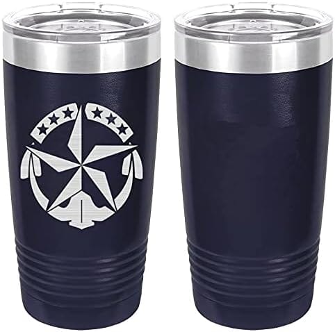 Navy Command At Sea Badge Laser Engraved 20oz Tumbler Mugs LET.0018.N