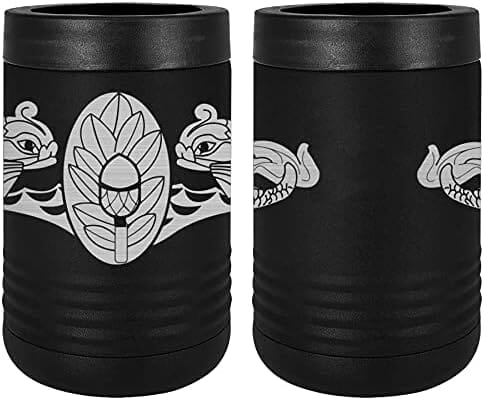 Navy Submarine Medical Badge Laser Engraved Insulated Beverage Holder Mugs LEIH.0066.B