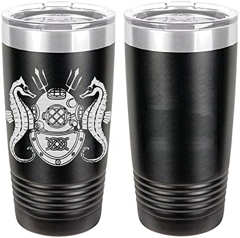 Navy Diver Master Badge Laser Engraved 20oz Tumbler Mugs LET.0020.B