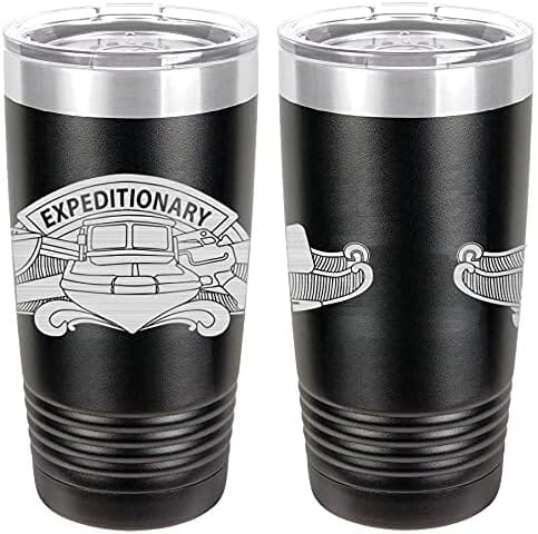 Navy Expeditionary Combat Warfare SPC (Enlisted) Laser Engraved 20oz Tumbler Mugs LET.0027.B