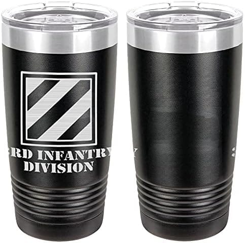 Army 3rd Infantry Division Laser Engraved 20oz Tumbler Mugs LET.0079.B