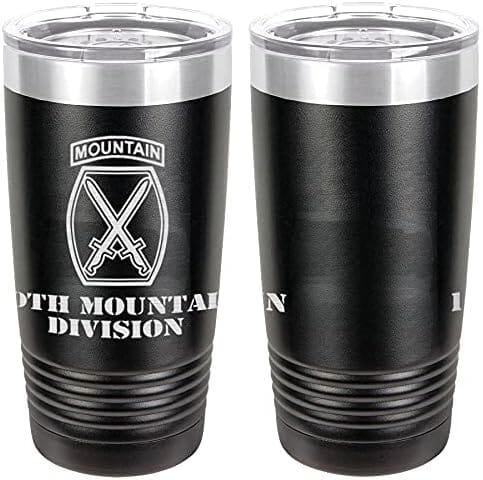 Army 10th Mountain Division Laser Engraved 20oz Tumbler Mugs LET.0083.B