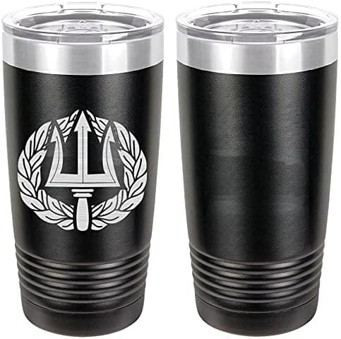 Navy Command Ashore Project Manage Badge Laser Engraved 20oz Tumbler Mugs LET.0015.B