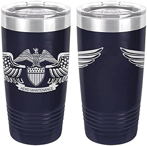 Professional Aviation Maintenance Officer Badge Laser Engraved 20oz Tumbler Mugs LET.0047.N