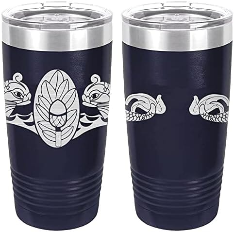 Navy Submarine Medical Badge Laser Engraved 20oz Tumbler Mugs LET.0066.N