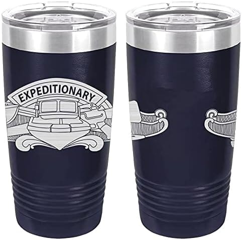 Navy Expeditionary Combat Warfare SPC (Enlisted) Laser Engraved 20oz Tumbler Mugs LET.0027.N