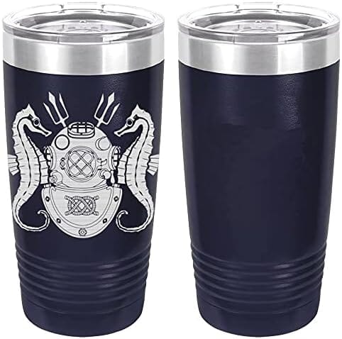 Navy Diving Officer Badge Laser Engraved 20oz Tumbler Mugs LET.0025.N