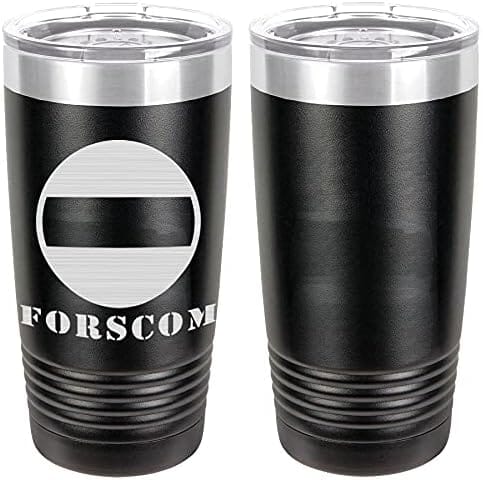 Army FORSCOM Laser Engraved 20oz Tumbler Mugs LET.0107.B