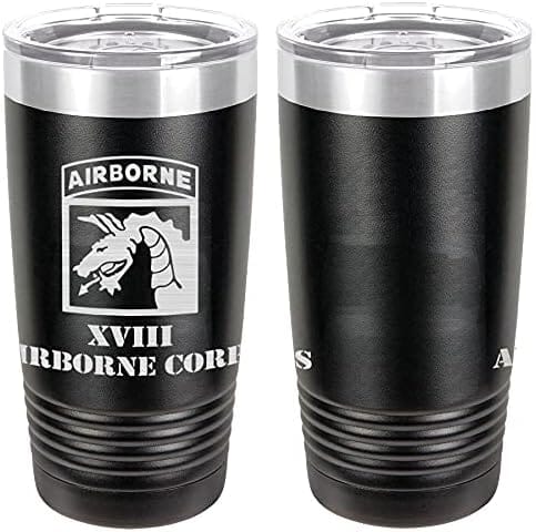 Army XVIII Airborne Corps Laser Engraved 20oz Tumbler Mugs LET.0086.B
