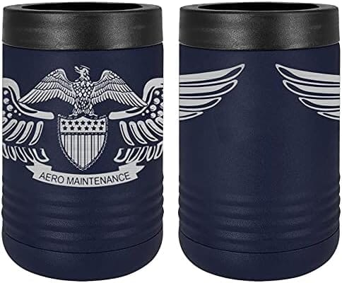 Professional Aviation Maintenance Officer Badge Laser Engraved Insulated Beverage Holder Mugs LEIH.0047.N