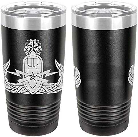 Navy Explosive Ordnance Disposal (EOD) Master Badge Laser Engraved 20oz Tumbler Mugs LET.0030.B