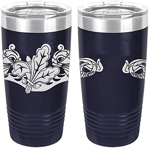 Navy Submarine Supply Corps Badge Laser Engraved 20oz Tumbler Mugs LET.0060.N