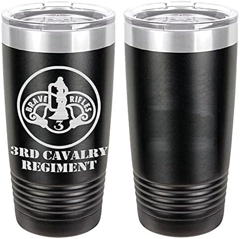 Army 3rd Cavalry Regiment Laser Engraved 20oz Tumbler Mugs LET.0078.B